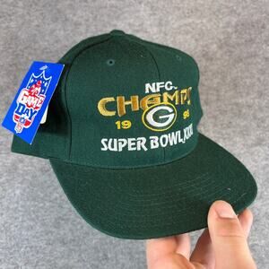 VINTAGE Green Bay Packers NFC Champs Super Bowl XXXI Hat Cap Green Game Day NWT